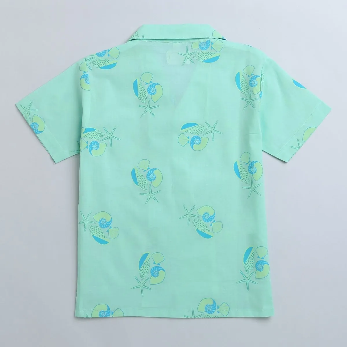 Olive The Seashells- Boys Cotton Shirt
