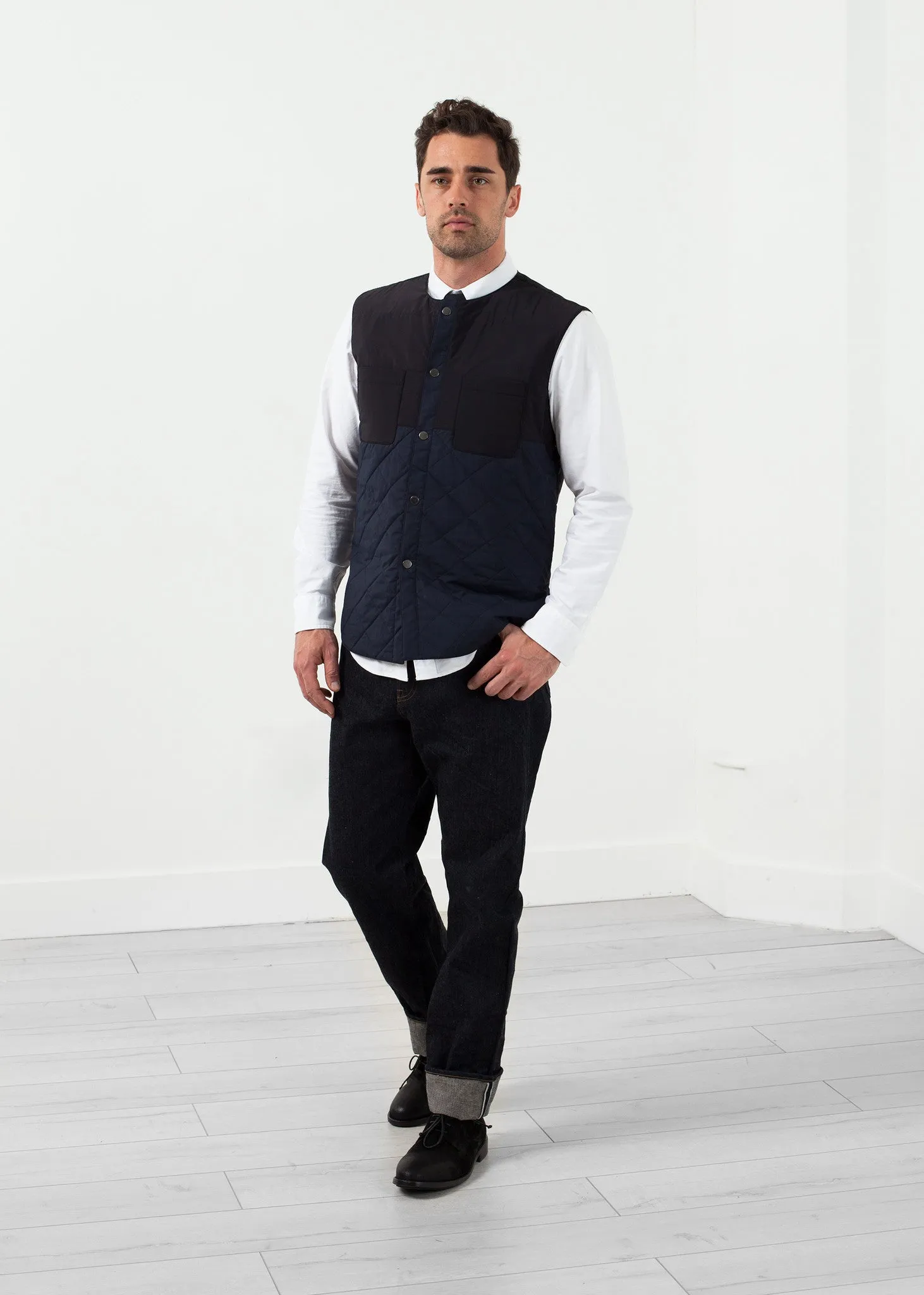 Reversible Quilted Vest - Less Choice