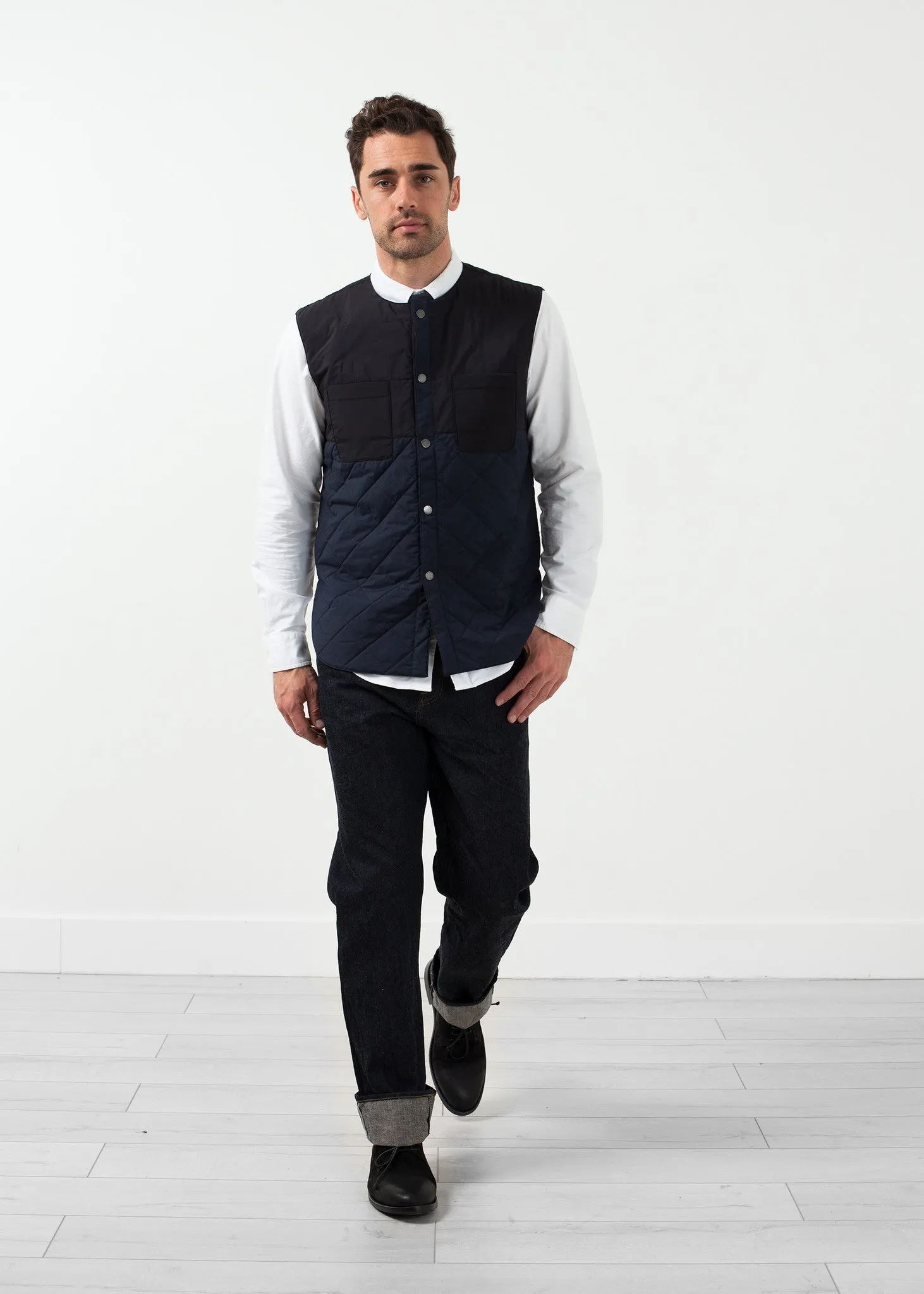 Reversible Quilted Vest - Less Choice