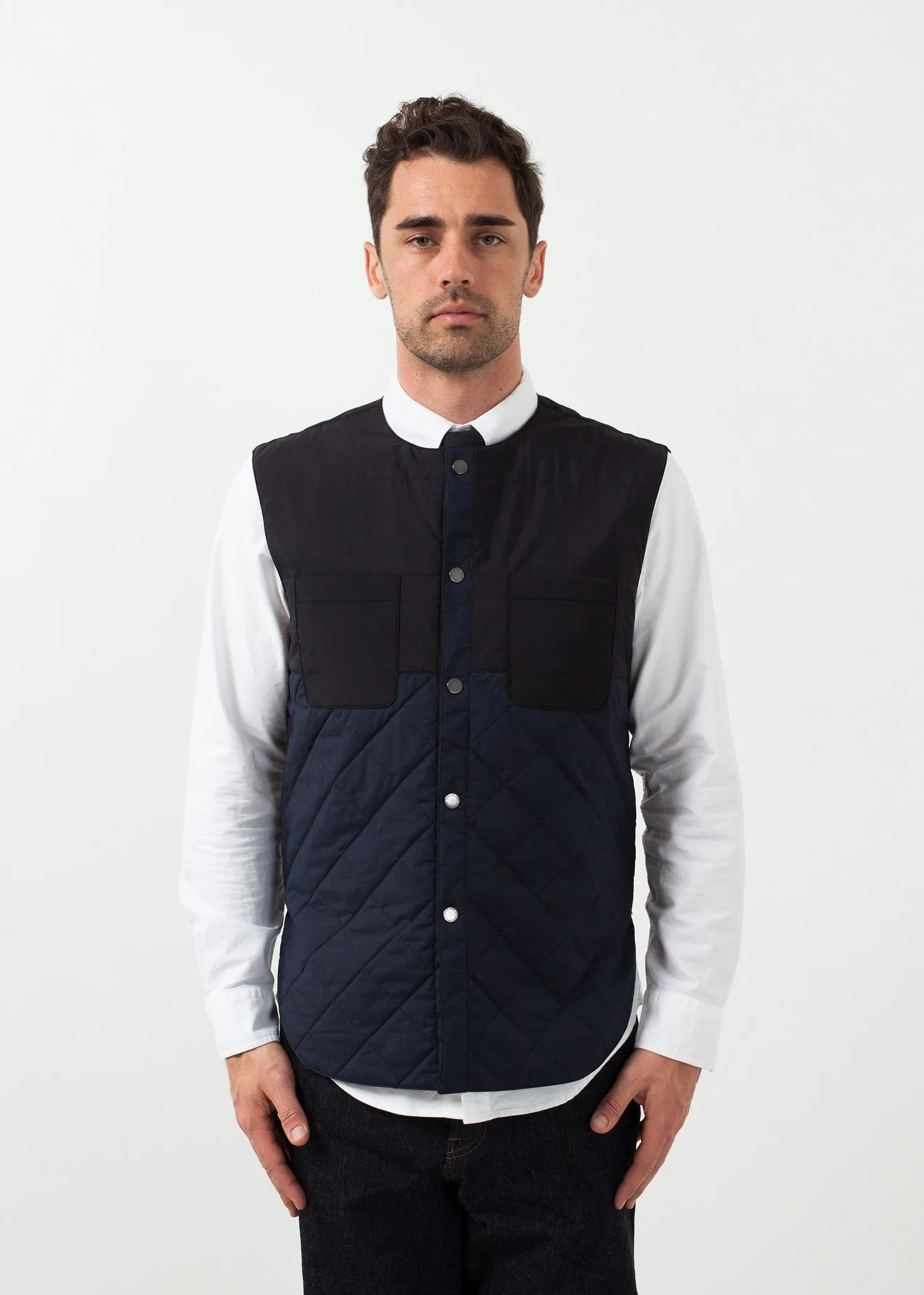 Reversible Quilted Vest - Less Choice