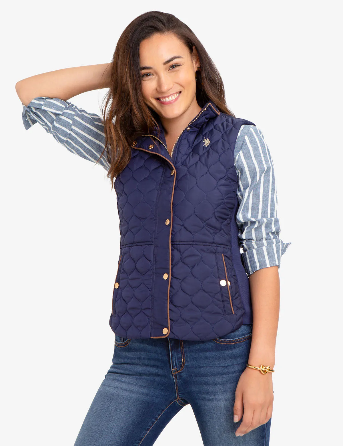 SIDE KNIT QUILTED VEST