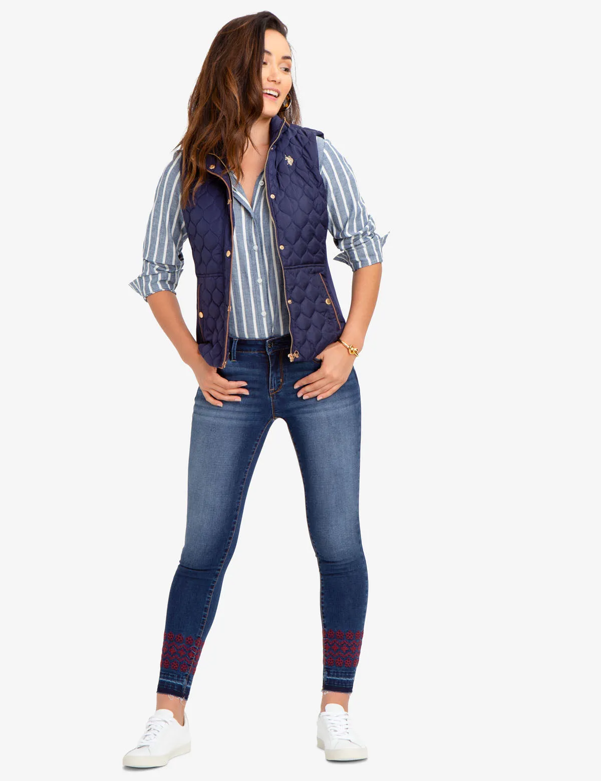 SIDE KNIT QUILTED VEST