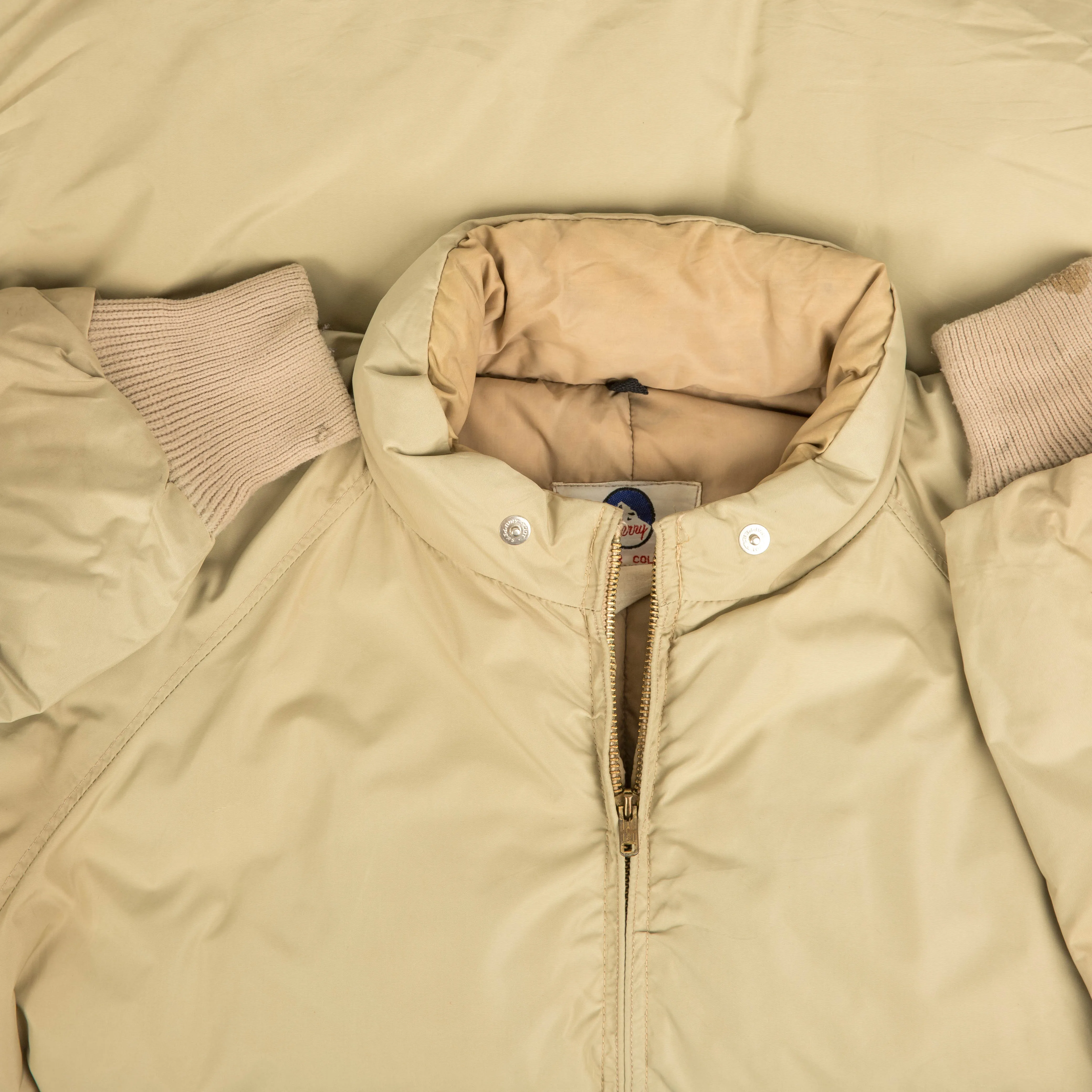 WOMEN'S VINTAGE 1980S FULL ZIP PADDED SKI JACKET - LARGE